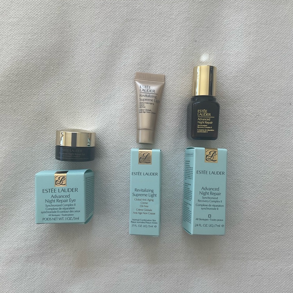 Estee Lauder Anti Aging Creme, Night Repair, Night Repair Eye Travel Size.